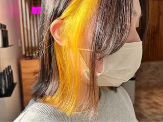 ショート カラー ヘアカラー&縮毛矯正 STAR☆RIVERのヘアスタイル