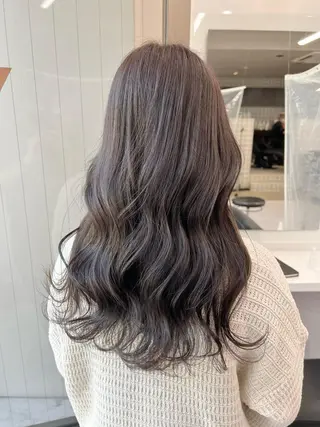 ミディアム カラー パーマ ヘアアレンジ メンズ キッズ ネイル マツエク・マツパ アイブロウ 上品＆韓国風 🥀海心🥀のヘアスタイル
