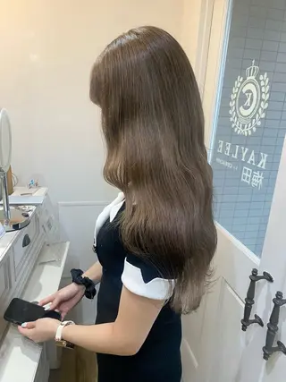 ロング mio♡ベージュ特化 🎀透明感カラーのヘアスタイル