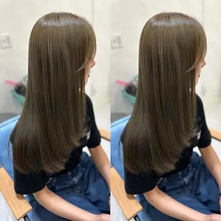 ロング カラー 髪質改善🩵縮毛矯正 代々木/木下のヘアスタイル