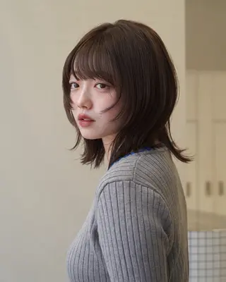 カラー レイヤー/透明感 カラー/ましろのヘアスタイル