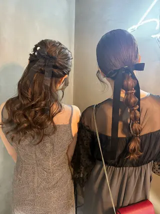 ロング 佐伯 桃のヘアスタイル