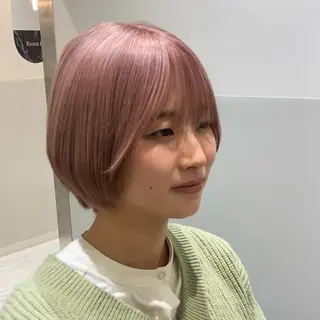 ショート カラー ヘアアレンジ 🫧髪質改善/透明感 レイヤー/サスケ🫧のヘアスタイル