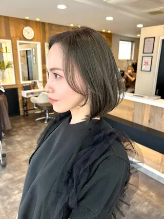 ミディアム カラーモデル募集中 美容室ハピスのヘアスタイル