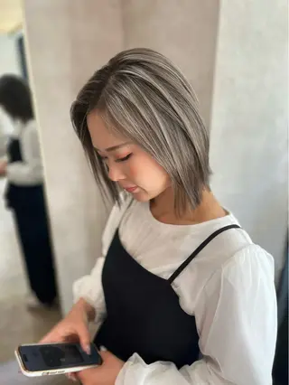 ミディアム レイヤー♡ຼ ボブ/renaのヘアスタイル