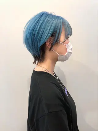 ショート カラー wカラー 指名No1かけるのヘアスタイル