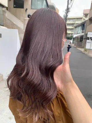 セミロング カラー 韓国系レイヤー特化 hiroのヘアスタイル