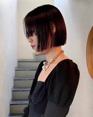 ミディアム カラー 透明感 カラー/ののは🎀のヘアスタイル