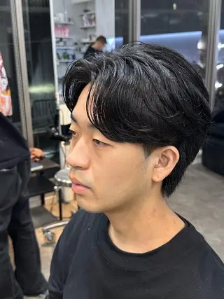 パーマ メンズ fifth/原宿/ カットモデル/カズのヘアスタイル