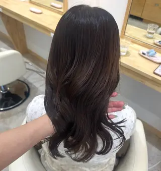 セミロング 淡い暖色カラー🩰 girly ♡ ノアのヘアスタイル