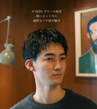 パーマ メンズ メンズショート タチカワユウキのヘアスタイル