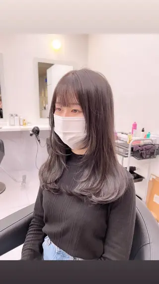 セミロング カラー パーマ ヘアアレンジ メンズ 上品＆韓国風 🥀海心🥀のヘアスタイル