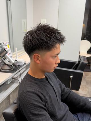 ショート カラー メンズ 角田 凌のヘアスタイル