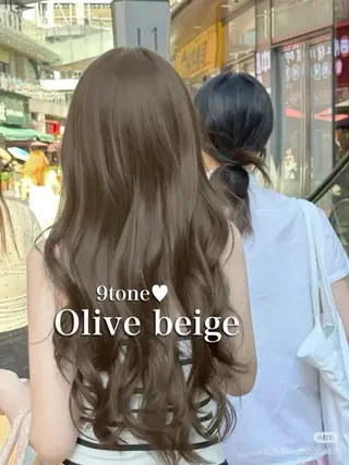 ロング カラー 韓国ヘア/透明感 カラー🎀RUNAのヘアスタイル