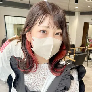 ミディアム 🍀yuria/ハイ トーン/ペールカラーのヘアスタイル