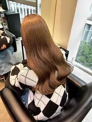 カラー 韓国ヘア🇰🇷 🩵FUKA🩵のヘアスタイル