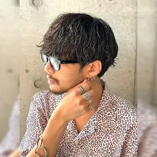 ショート パーマ メンズ お悩み解決 園田翔大のヘアスタイル