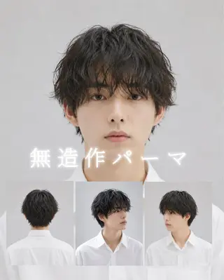 ショート パーマ メンズ メンズ特化美容師 メンズパーマ/蓮のヘアスタイル