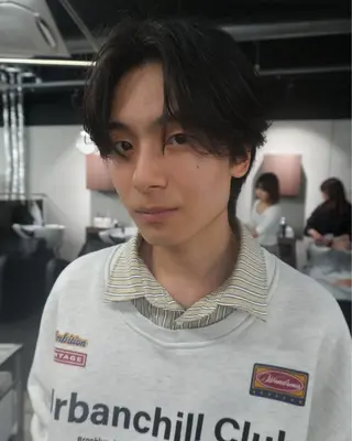 パーマ メンズ メンズヘア Hikaruのヘアスタイル