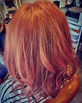 セミロング カラー spa hair ark 富井直美のヘアスタイル
