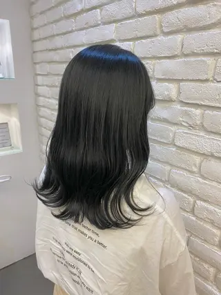 セミロング カラー ✨️今だけ無料✨️ 鶴田みなみのヘアスタイル