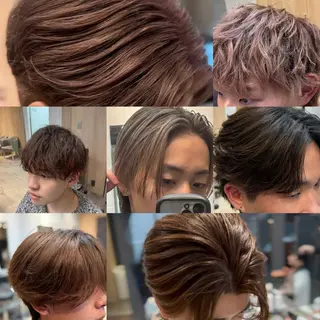 カラー メンズ 柳沢 誉のヘアスタイル