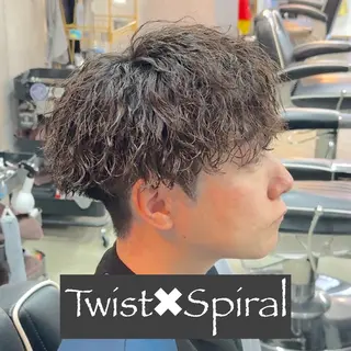 ショート パーマ ヘアアレンジ メンズ MENIN メンズ サロン 望月 涼太のヘアスタイル