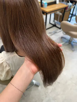 セミロング 透明感カラー レイヤー/AIKAのヘアスタイル