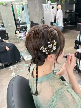 ヘアアレンジ 速水 ゆきののヘアスタイル