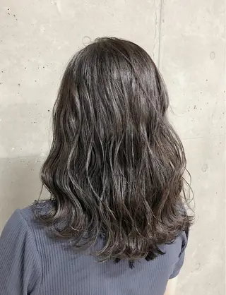 セミロング カラー ノンダメージ髪質改善 カラー💎/KURAのヘアスタイル