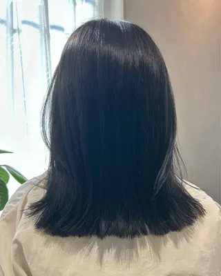 セミロング カラー hubhair レイヤー/透明感のヘアスタイル