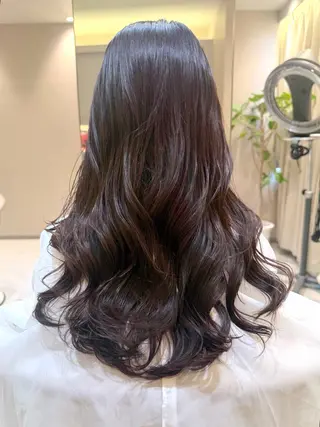 ロング 阪上 沙織のヘアスタイル