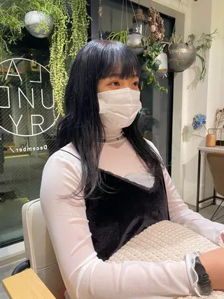 セミロング カラー ヘアアレンジ カットモデル募集中/ 店長/角田真哉のヘアスタイル