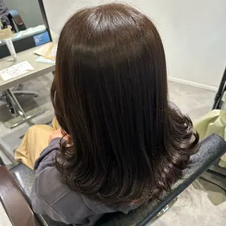 ミディアム カラー MIRUKA/ 暖色カラー/ベージュのヘアスタイル
