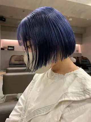 ショート カラー ボブパーマコテ巻き風 パーマNo1深江秀平のヘアスタイル