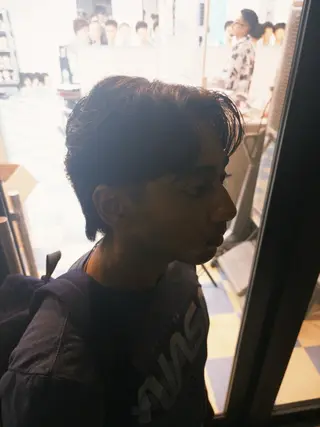 ミディアム メンズ BARBER シュンのヘアスタイル