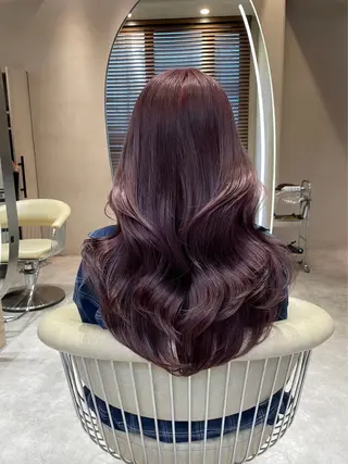 セミロング カラー レイヤー似合わせ 透明感カラーりきやのヘアスタイル