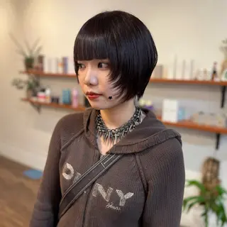 ショート のん/ショートカット /南堀江のヘアスタイル