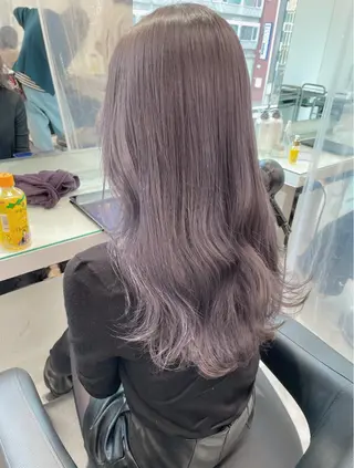 ロング カラー ヘアアレンジ ウルフカット×ハイ トーン職人🤍ゆうひのヘアスタイル