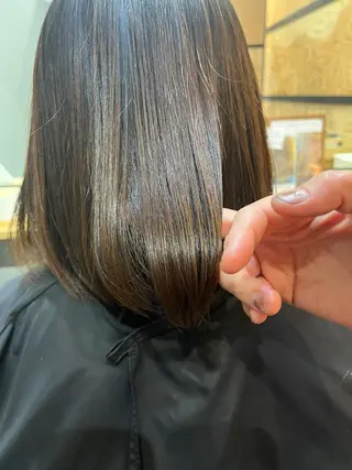 ミディアム カラー パーマ ヘアアレンジ メンズ キッズ ネイル マツエク・マツパ アイブロウ 久木原 ゆりのヘアスタイル