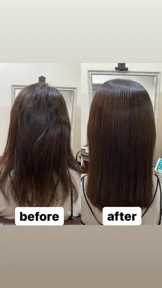セミロング 縮毛矯正の達人 ☆　松本のヘアスタイル