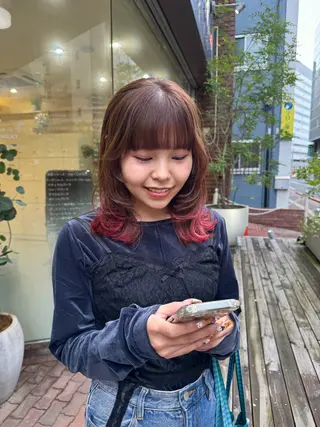 ミディアム カラー Seeknext // Rukaのヘアスタイル