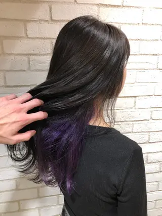 ロング カラー パーマ ヘアアレンジ メンズ キッズ ネイル マツエク・マツパ 新宿/髪質改善/ 美髪矯正✨浅江通友のヘアスタイル