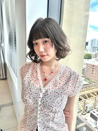 ショート レイヤーカット/ 顔まわり/まい🐇♡のヘアスタイル