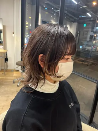 ミディアム カラー ヘアアレンジ 似合わせレイヤー✄﻿ ヨシノ マサキのヘアスタイル