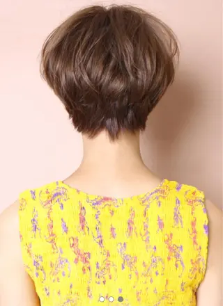 ショート カラー パーマ 浅沼 ゆいのヘアスタイル