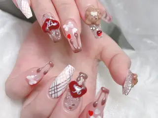 ネイル MoMoA Nail ネイル長さ出し専門店のネイルデザイン