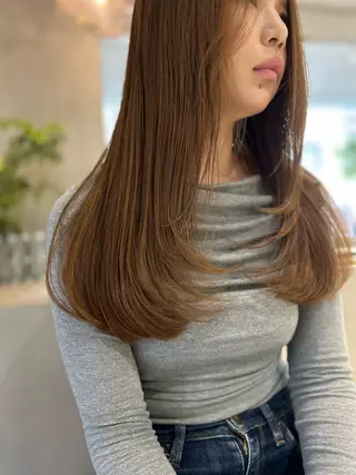 ミディアム ・ nanokaのヘアスタイル