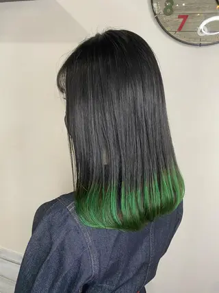 ミディアム カラー ヘアアレンジ アイラッシュ/美容室 個室/瀬戸 一菜のヘアスタイル