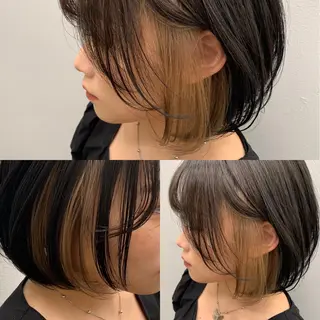 ショート カラー ヘアアレンジ パーマモデル募集中 ✨Ukyoのヘアスタイル